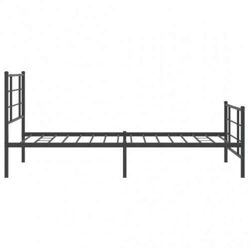 Sengeramme med gavl og fodgærde - 107 x 203 cm, sort