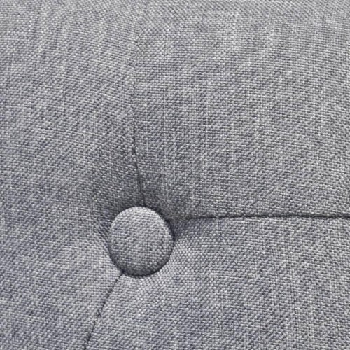 Spisebordsstole 2 stk. stof grå