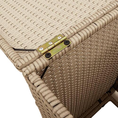 Gasflaskeskjuler 40x40x60 cm polyrattan beige