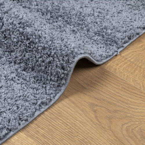 Shaggy gulvtæppe PAMPLONA 80x200 cm høj luv blå