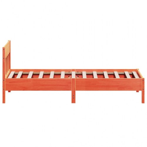 Sengeramme 90 x 200 cm i massivt fyrretræ - gyldenbrun