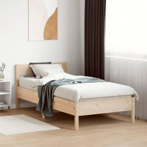 Sengeramme uden madras 100x200 cm massivt fyrretræ