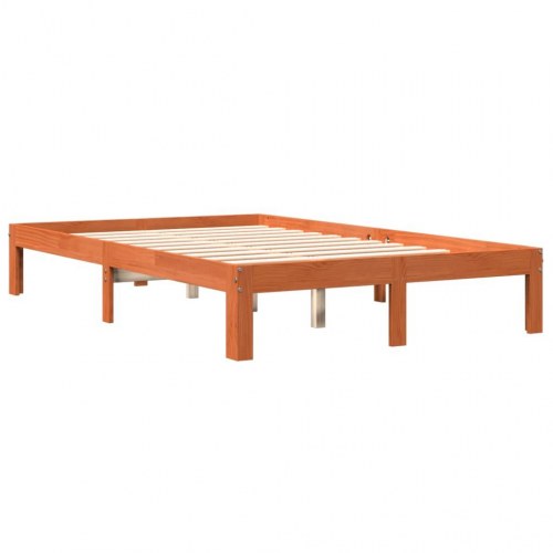 Sengeramme i massivt fyr 140x200 cm - gyldenbrun