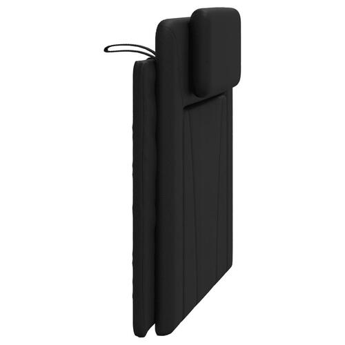Gavlpude 100 cm kunstlæder sort