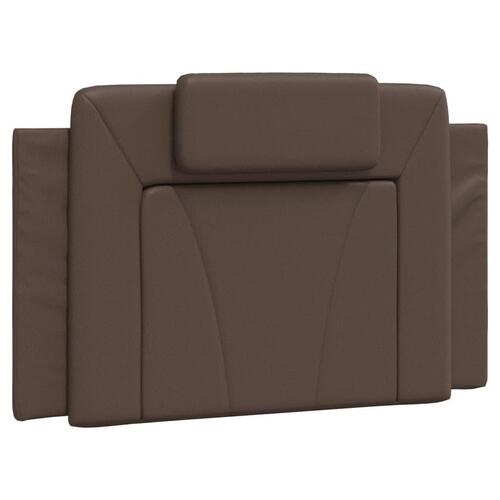 Gavlpude 90 cm kunstlæder brun