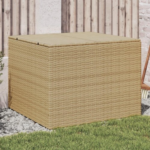 Opbevaringsboks til haven 291 l i polyrattan - beige