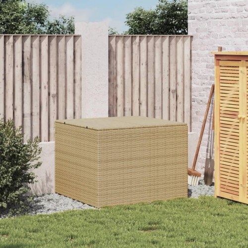 Opbevaringsboks til haven 291 l i polyrattan - beige