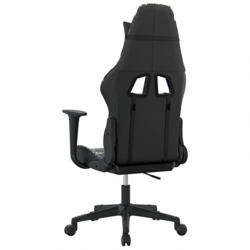 Gamingstol med massagefunktion i kunstlæder - sort/camouflage