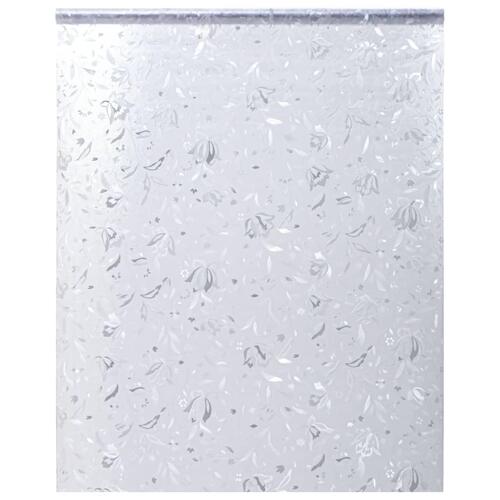 Vinduesfolie 45x500 cm blomstret mønster PVC matteret