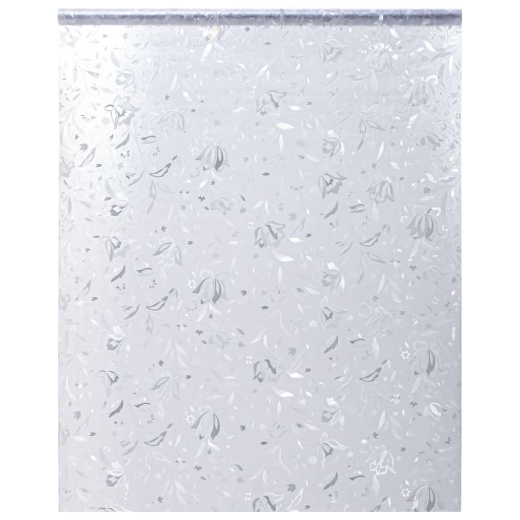 Vinduesfolie 45x500 cm blomstret mønster PVC matteret