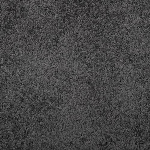 Shaggy gulvtæppe 200x200 cm høj luv antracitgrå