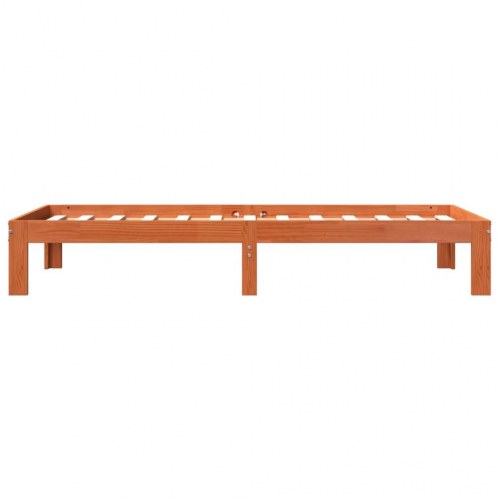 Sengeramme 100x200 cm i massivt fyrretræ - gyldenbrun