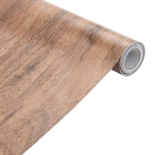 Selvklæbende folie til møbler 90x500 cm PVC trælook