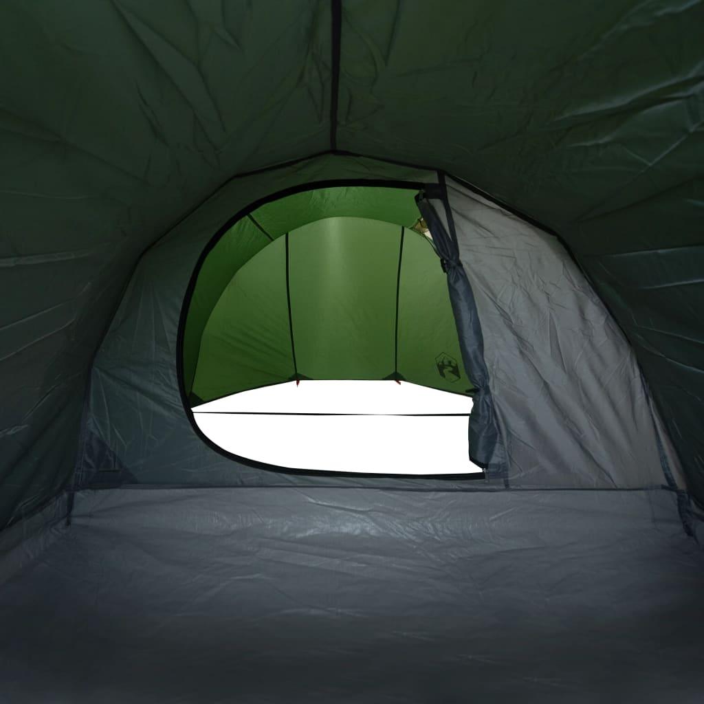 4-personers campingtelt vandafvisende grøn