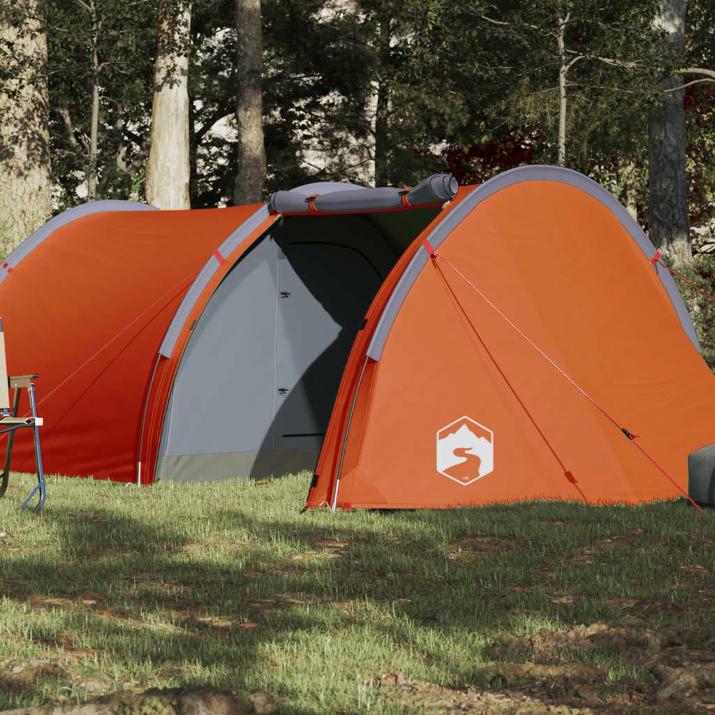 4-personers campingtelt vandafvisende orange