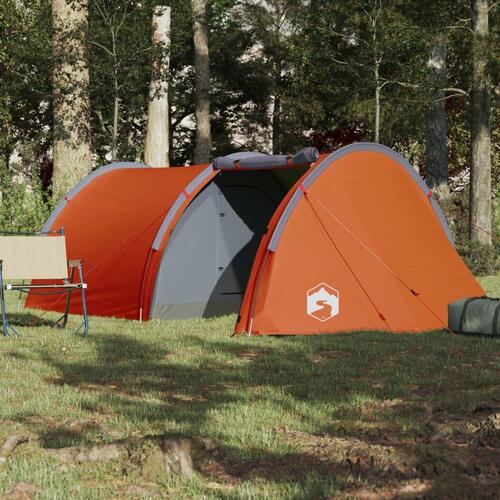 4-personers campingtelt vandafvisende orange