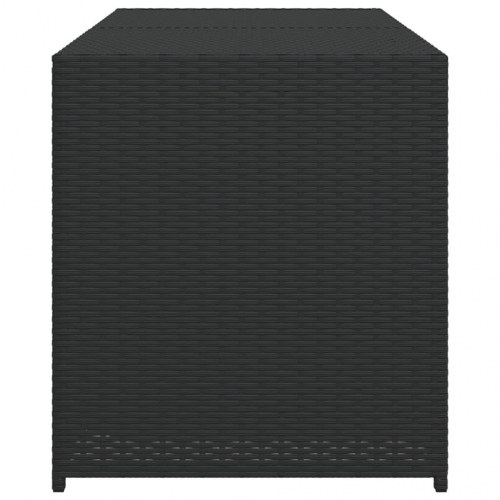 Opbevaringsboks til haven 283 l polyrattan sort
