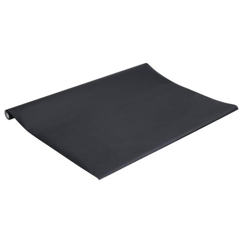 Selvklæbende folie til møbler 90x500 cm PVC mat sort