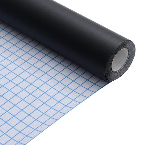 Selvklæbende folie til møbler 90x500 cm PVC mat sort