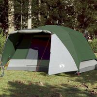 4-personers campingtelt med fortelt vandafvisende grøn