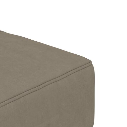 2-personers sovesofa med 2 puder velour lysegrå