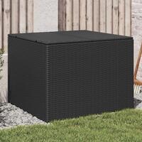 Opbevaringsboks til haven 291 l polyrattan sort