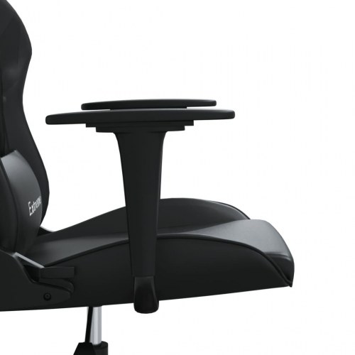 Gamingstol med massagefunktion i kunstlæder - sort