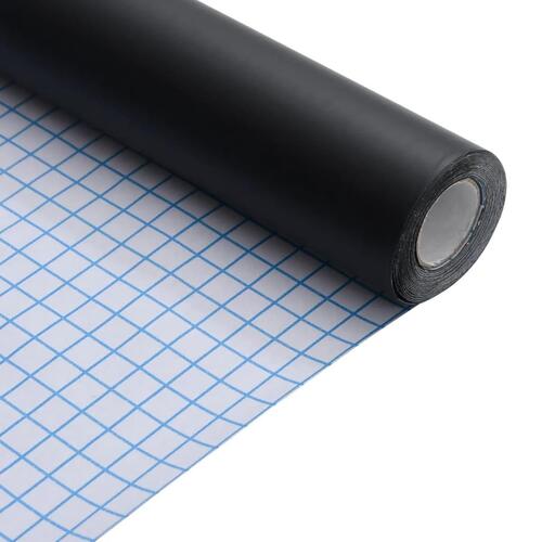 Selvklæbende folie til møbler 90x500 cm PVC mat sort