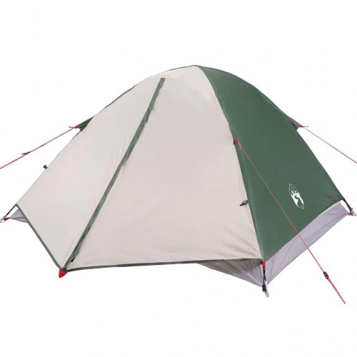 3-personers campingtelt - vandafvisende kuppel, grøn