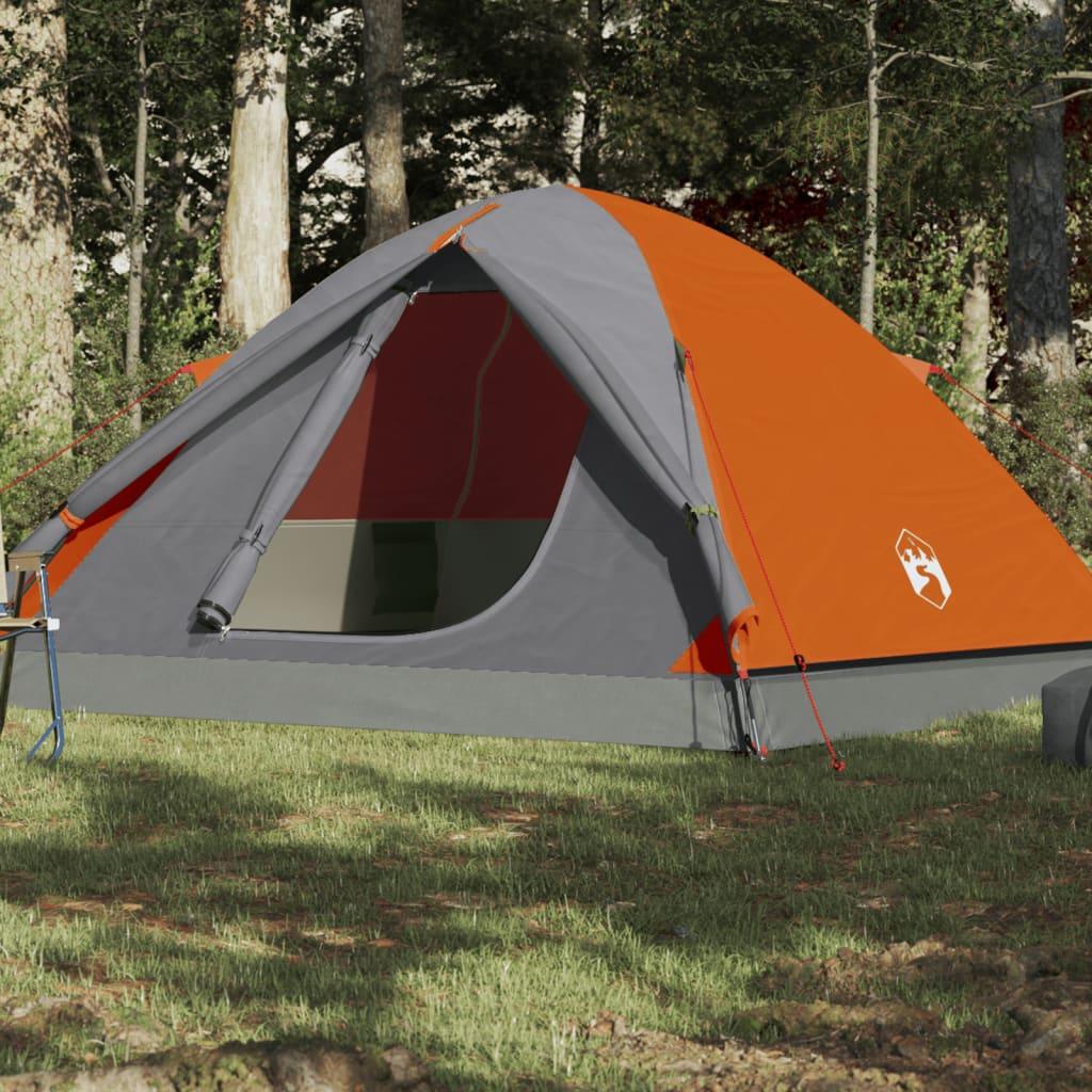 6-personers Campingtelt Vandafvisende Kuppel Orange