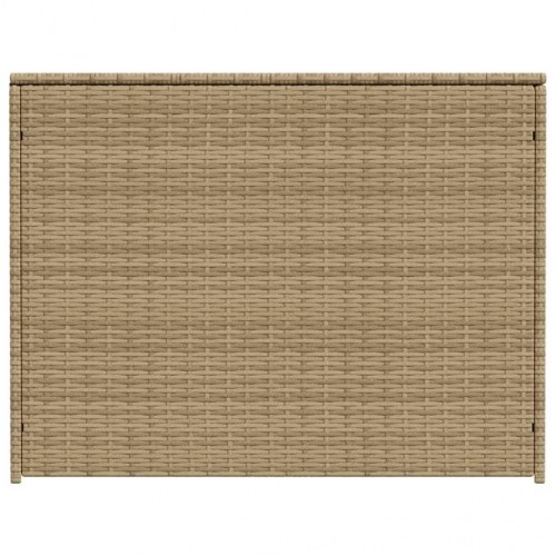 Opbevaringsboks til haven 984 l polyrattan beige