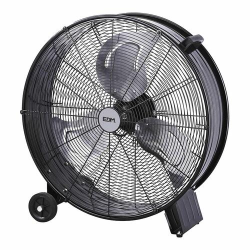 Gulvventilator EDM Sort 180 W Ø 60 cm industriel