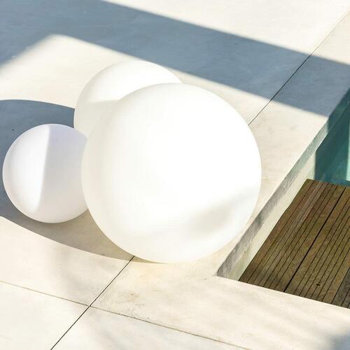 Udendørs kuglelampe Lumisky Bobby Ø 60 cm Hvid E27