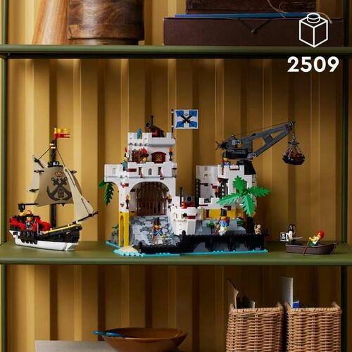 Konstruktionsspil Lego 10320 ElDorado Fortress Piratskib 2509 Dele