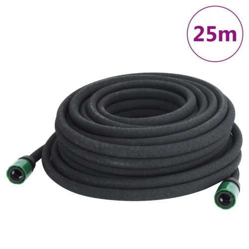 Siveslange 25 m - gummi, 0,6" (16 mm), sort