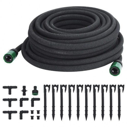 Siveslange 25 m - gummi, 0,6" (16 mm), sort