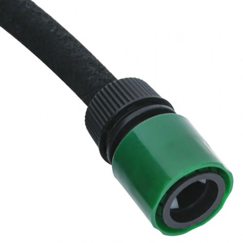 Siveslange 25 m - gummi, 0,6" (16 mm), sort