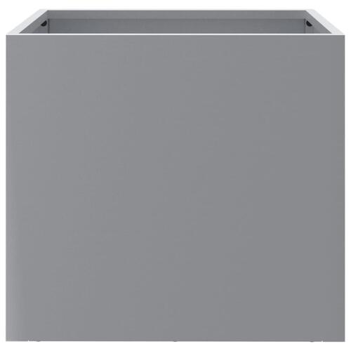 Plantekasse 32x30x29 cm galvaniseret stål sølvfarvet