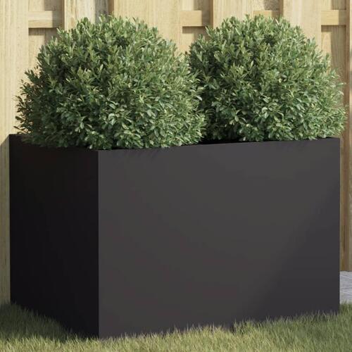 Plantekasse 62x47x46 cm koldvalset stål sort