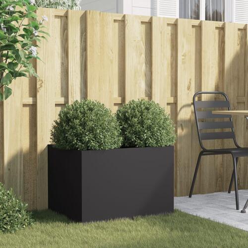 Plantekasse 62x47x46 cm koldvalset stål sort