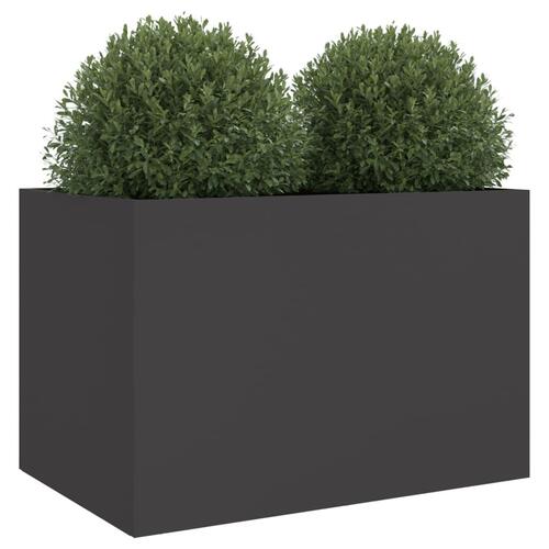 Plantekasse 62x47x46 cm koldvalset stål sort