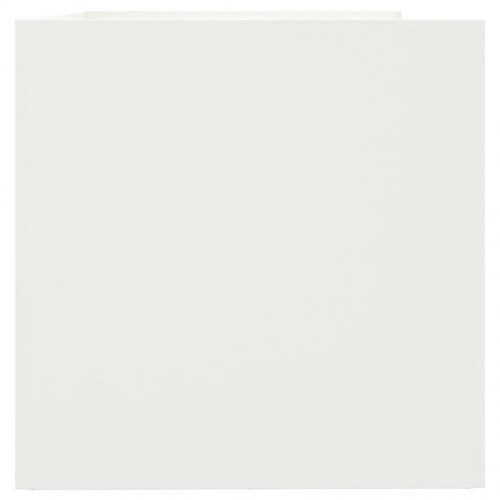 Plantekasse i stål 62 x 47 x 46 cm - hvid