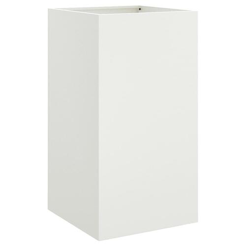 Plantekasse 42x38x75 cm koldvalset stål hvid
