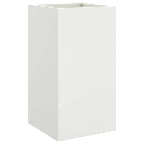Plantekasse 42x38x75 cm koldvalset stål hvid