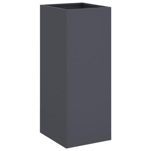 Plantekasse 32x29x75 cm stål antracitgrå