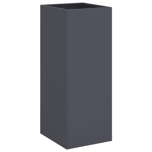 Plantekasse 32x29x75 cm stål antracitgrå