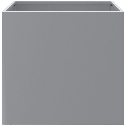 Plantekasse 49 x 47 x 46 cm - galvaniseret stål, sølvfarvet
