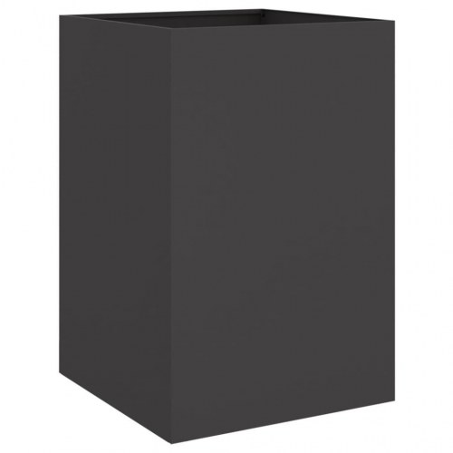 Plantekasse i stål 52 x 48 x 75 cm - sort