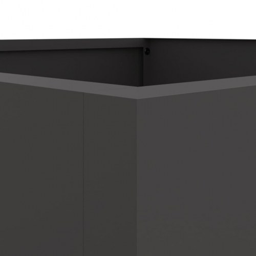 Plantekasse i stål 52 x 48 x 75 cm - sort