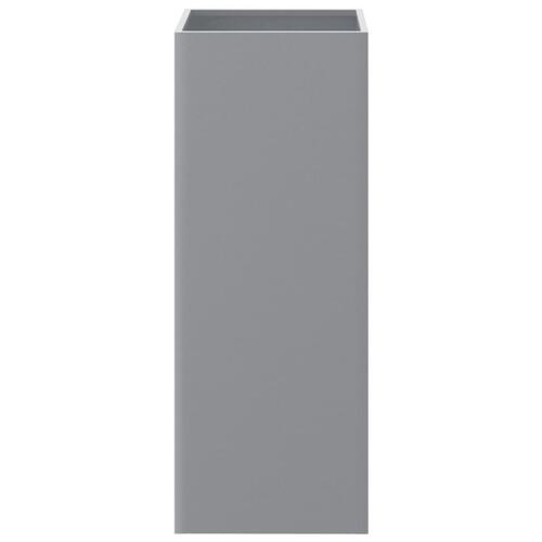 Plantekasse 32x29x75 cm galvaniseret stål sølvfarvet